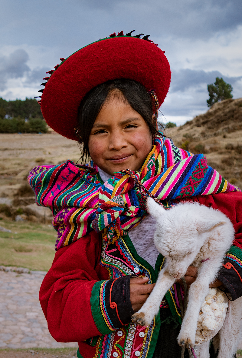 Peruánské děvče v Cuzco